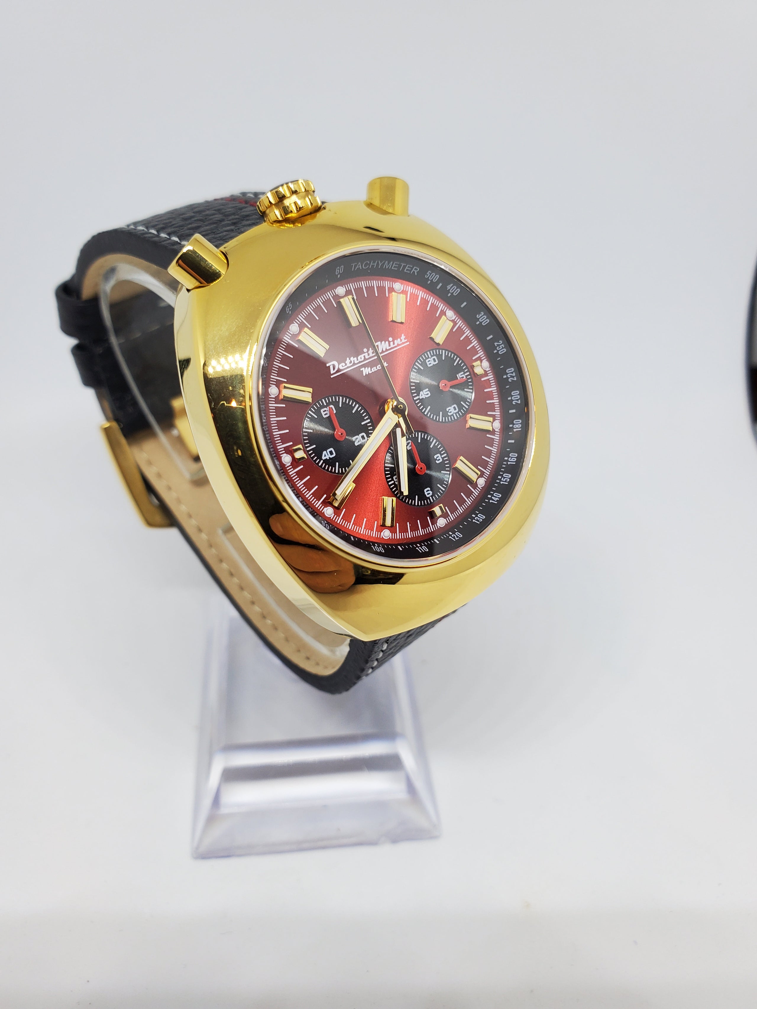 Detroit Mint Mach Bullhead Chronograph Red Sunray | Detroit Mint