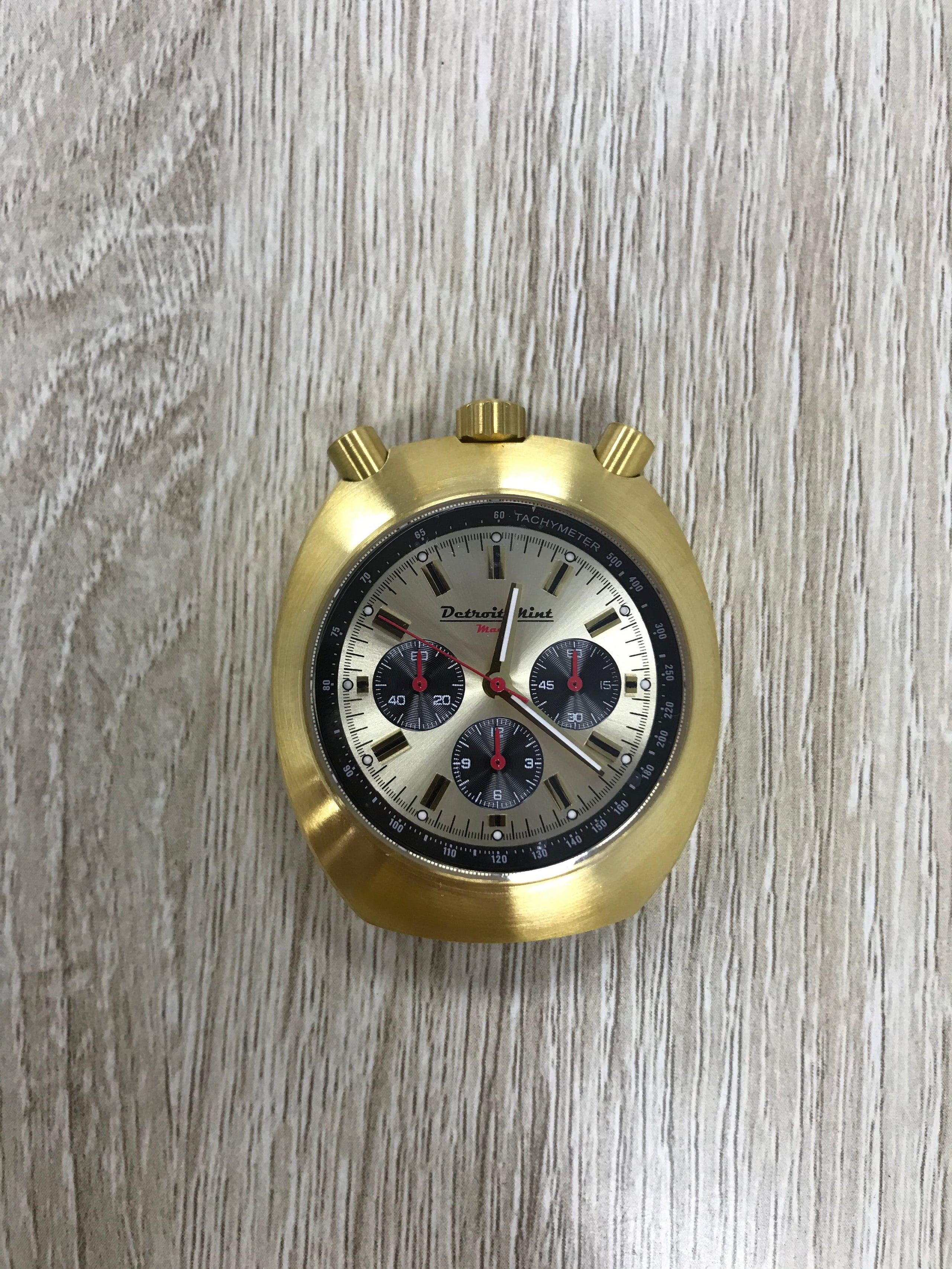 Detroit Mint Mach Bullhead Chronograph Red Sunray | Detroit Mint