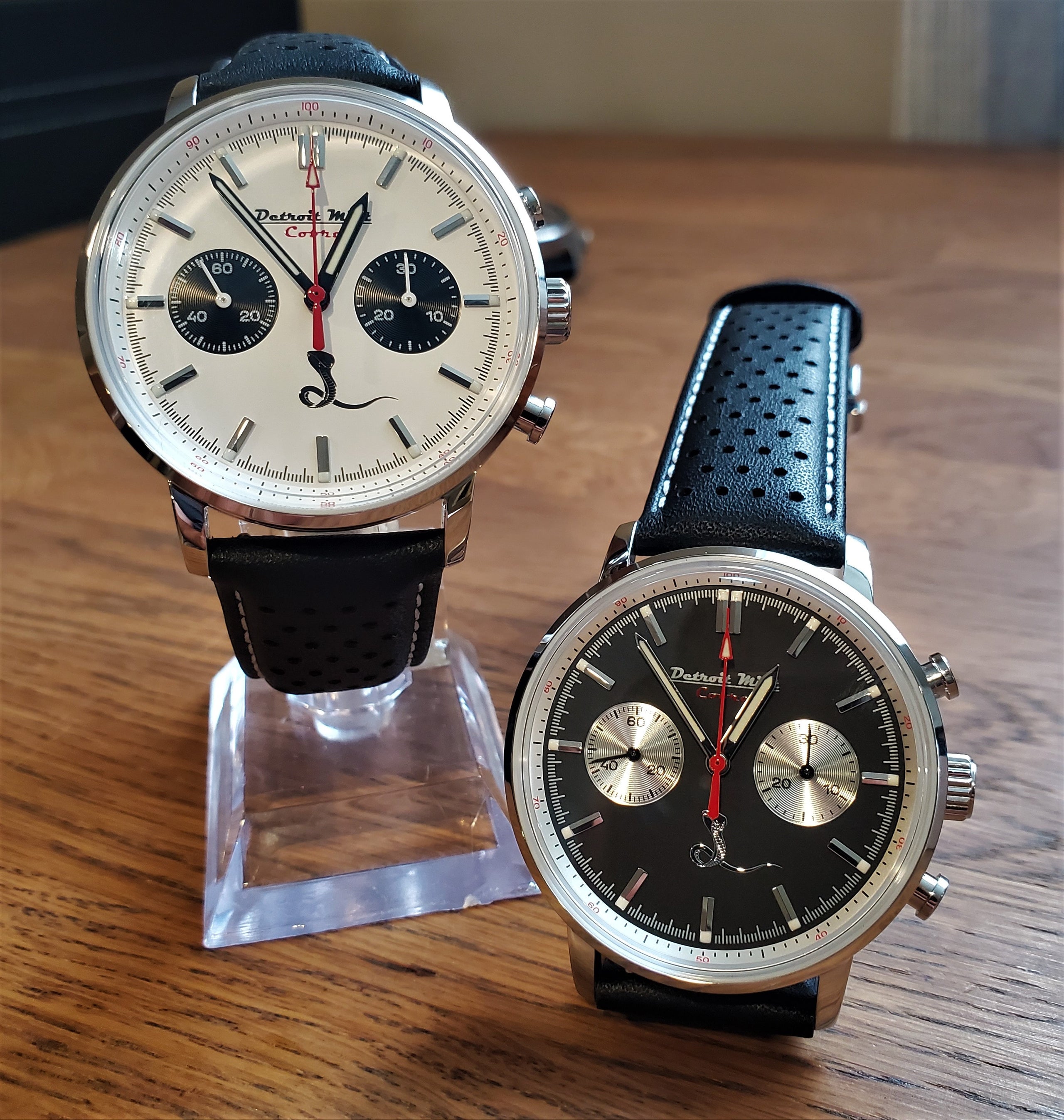 Detroit Mint Cobra Mechanical Chronograph White Dial | Detroit Mint
