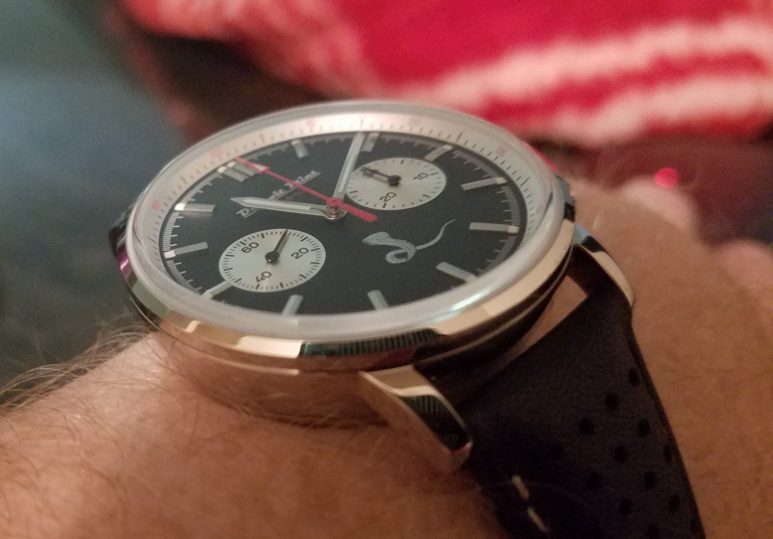 Detroit Mint Cobra Mechanical Chronograph Black Dial | Detroit Mint