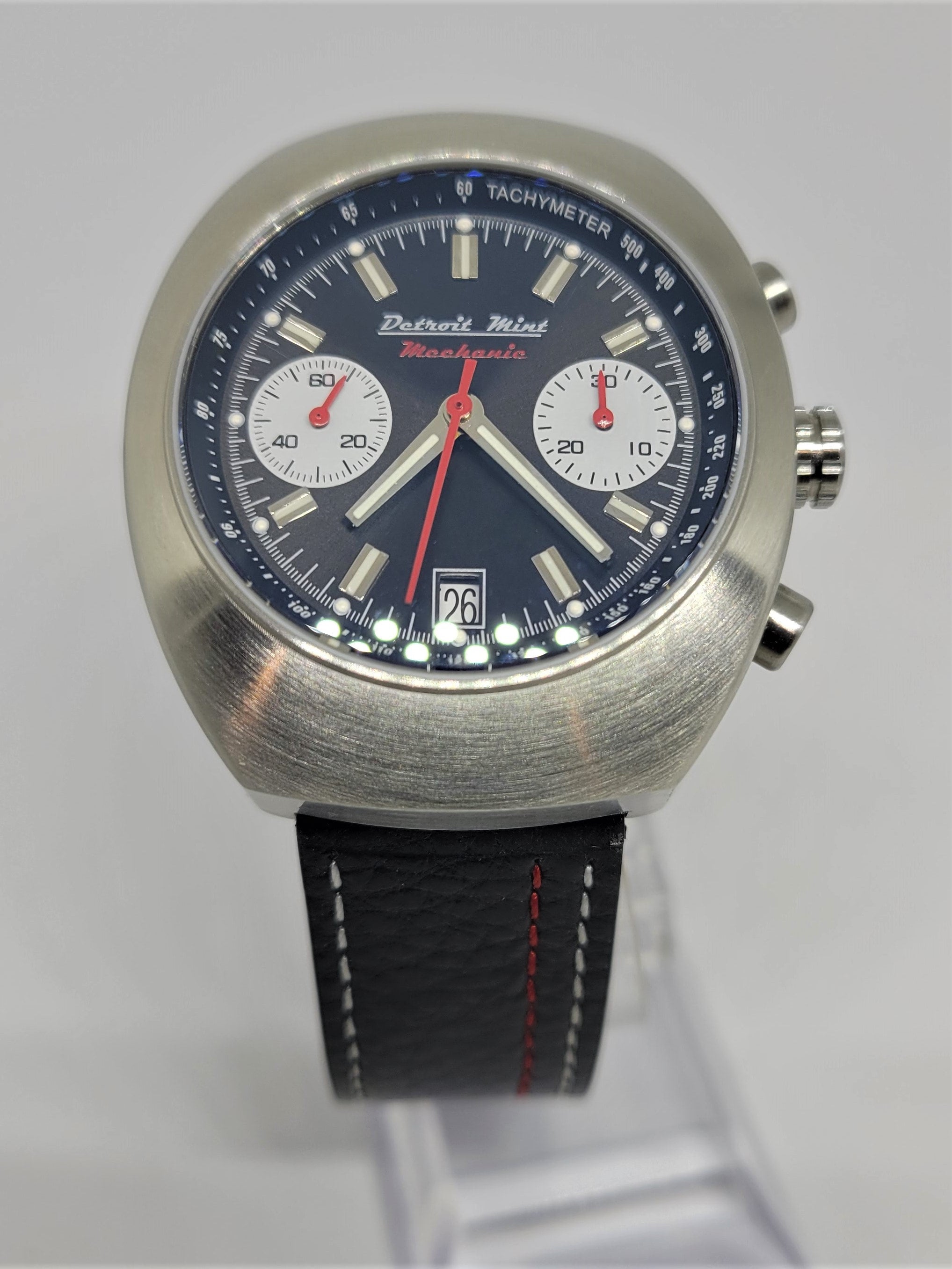 Detroit Mint Mechanic Traditional Automatic Chronograph in Black